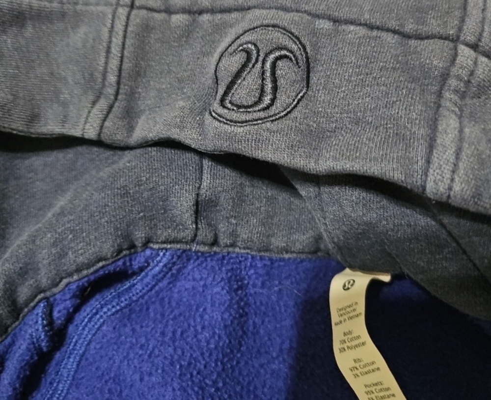 lululemon athletica Deep Blue Zip-Up Hoodie Waste Length - Picture 6 of 7